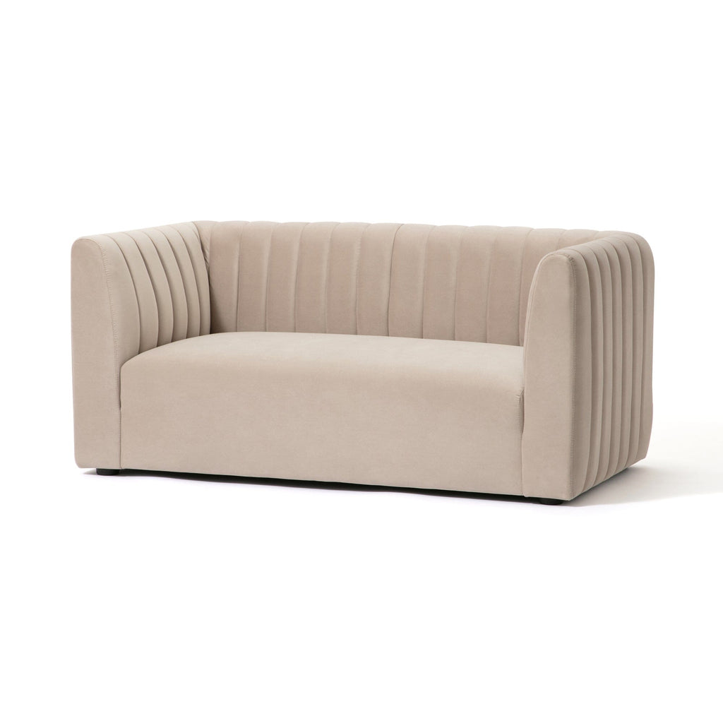 Canapé en tissu 2 places beige