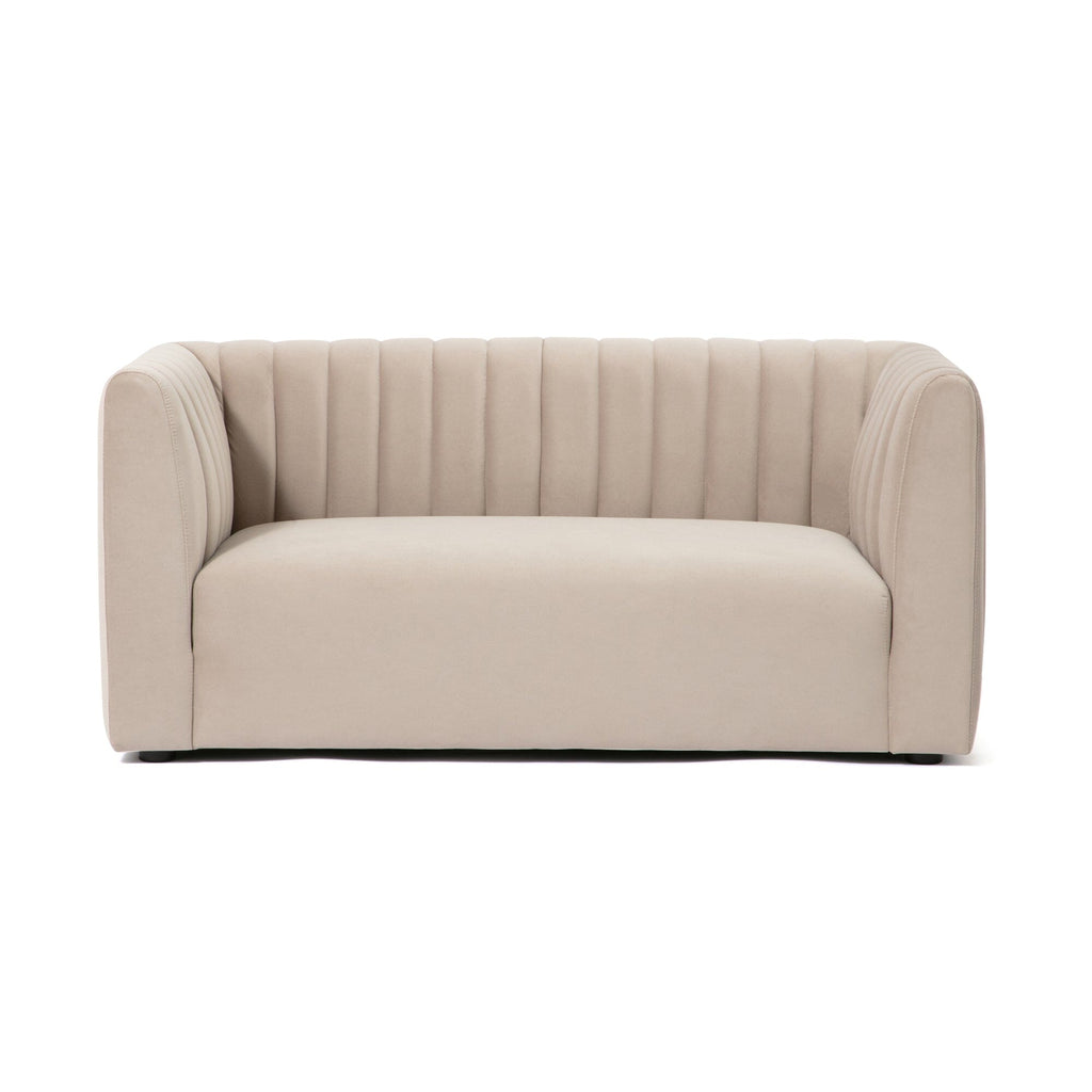 Canapé en tissu 2 places beige