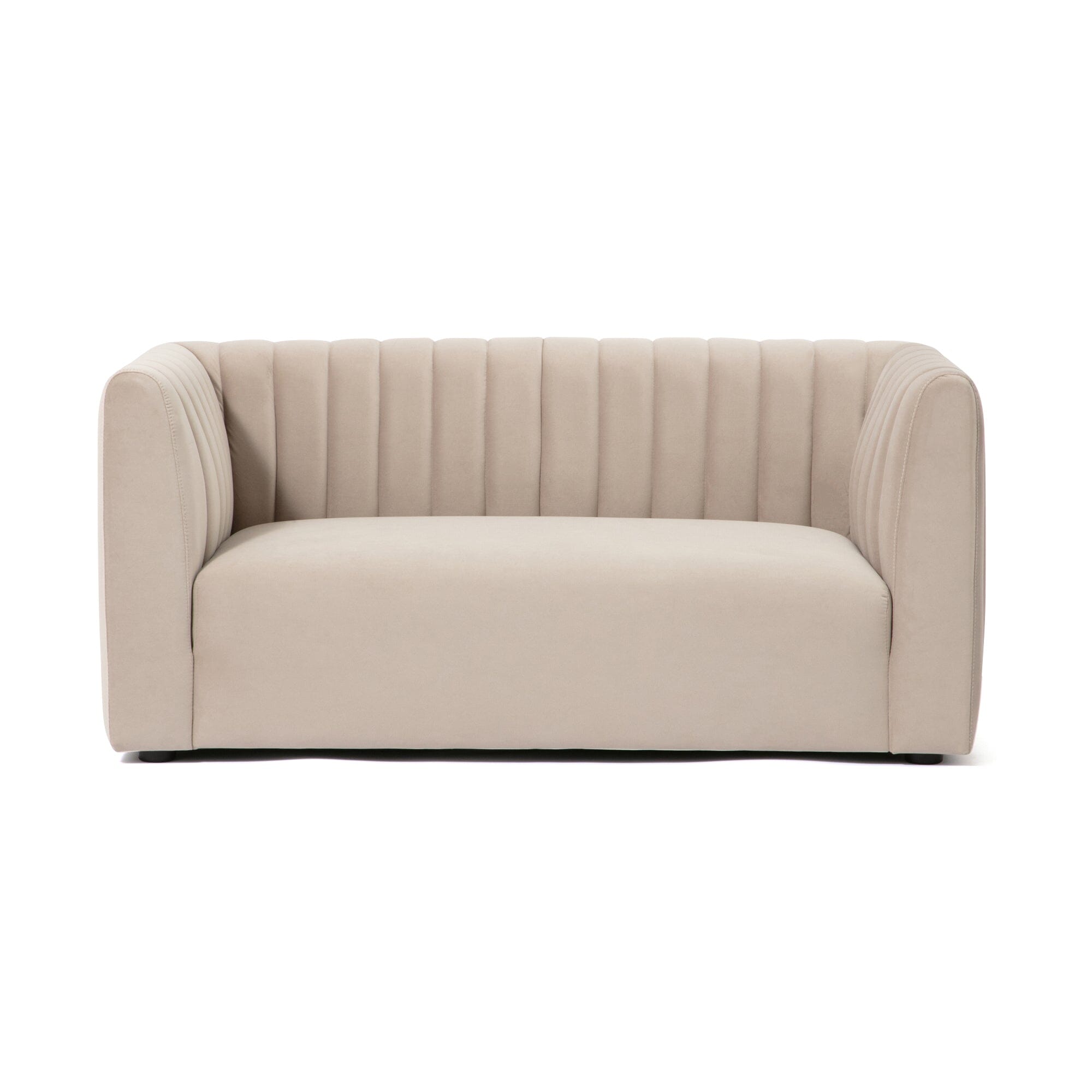 Canapé en tissu 2 places beige
