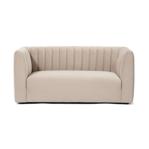 Canapé en tissu 2 places beige