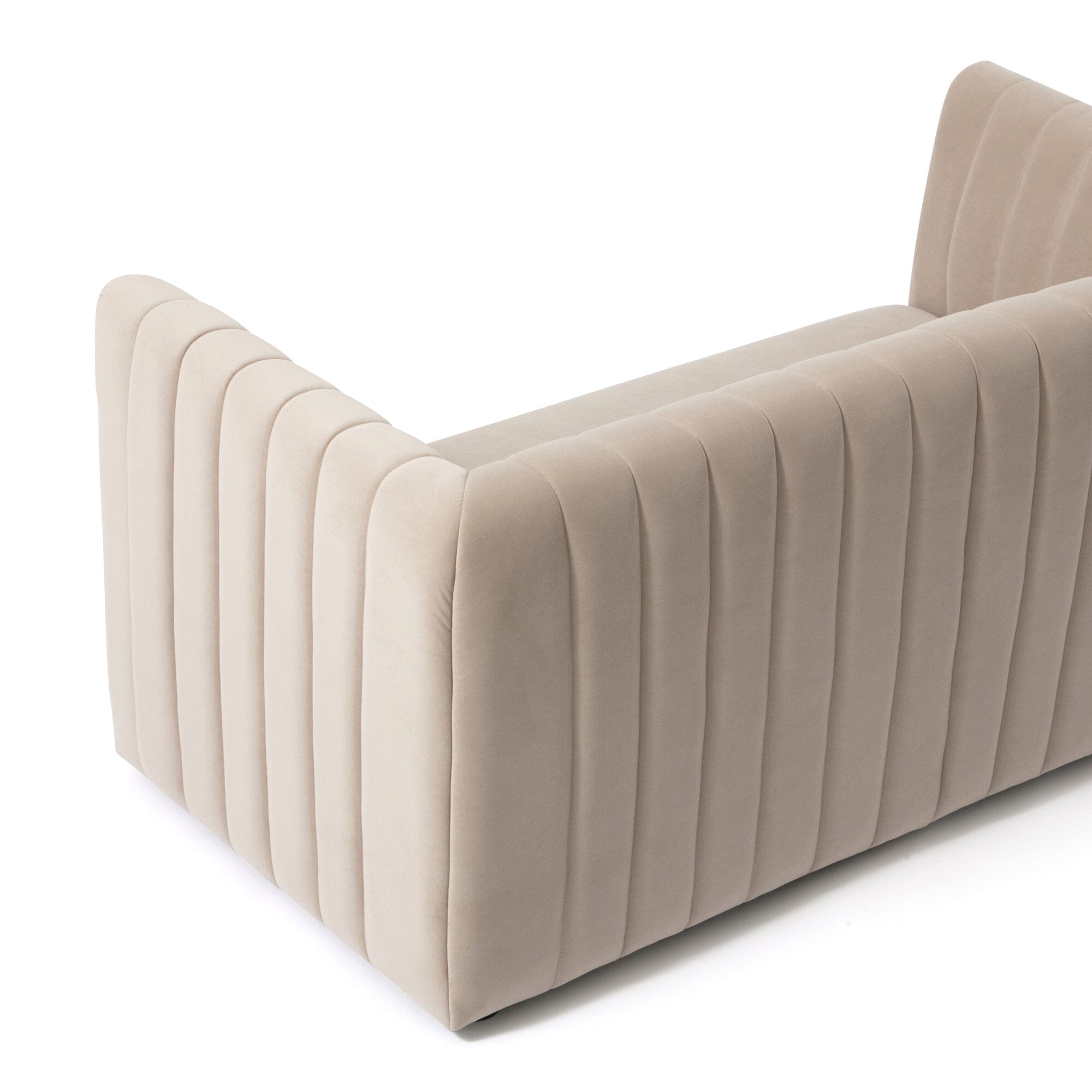 Canapé en tissu 2 places beige