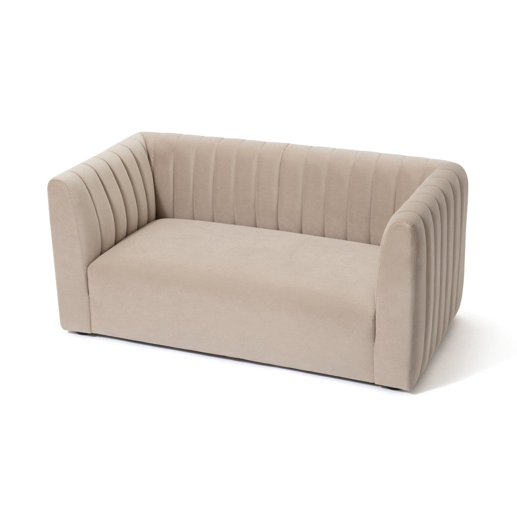 Canapé en tissu 2 places beige