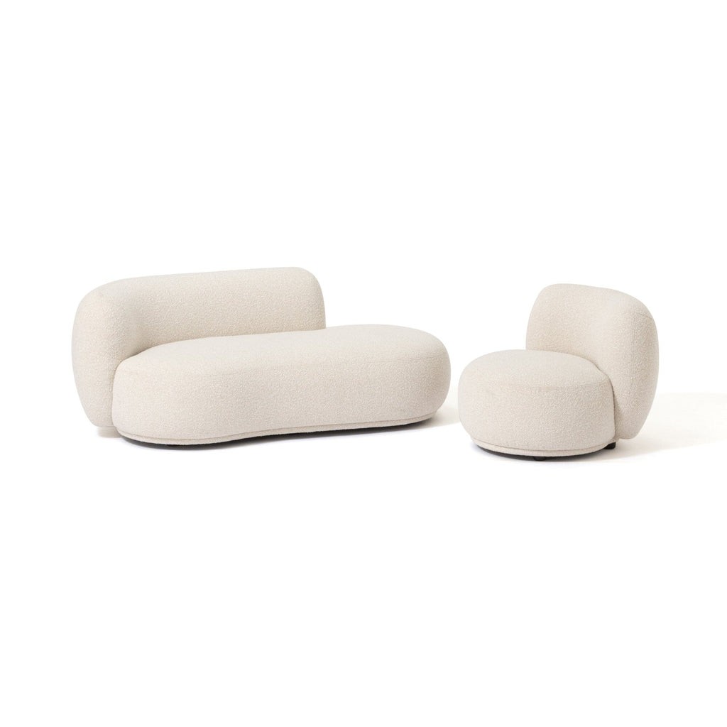 Fauteuil d'appoint individuel blanc