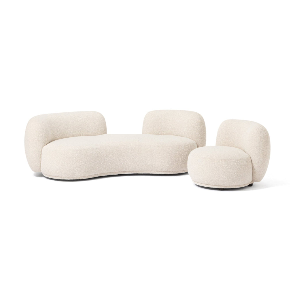 Fauteuil d'appoint individuel blanc