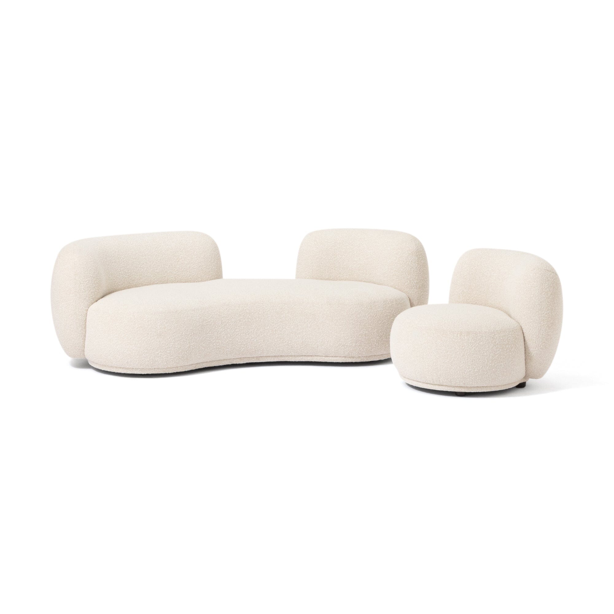 Fauteuil d'appoint individuel blanc