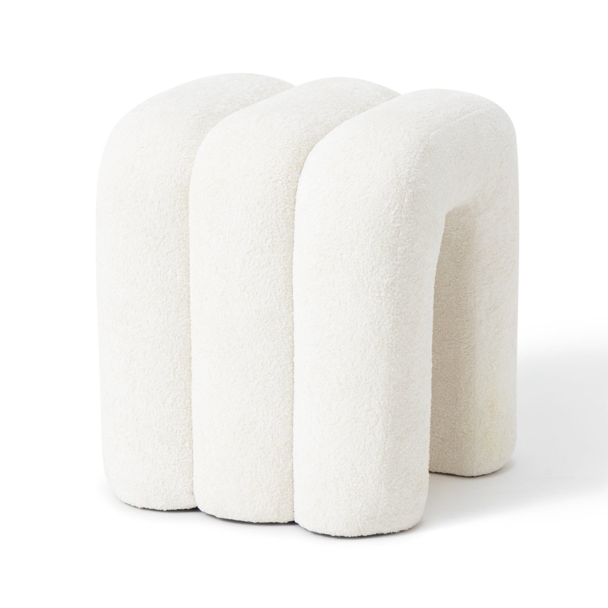 Tabouret rond blanc