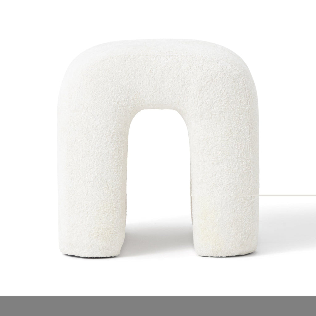 Tabouret rond blanc