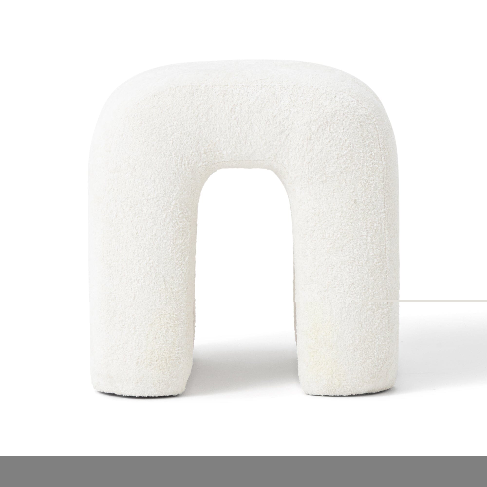 Tabouret rond blanc