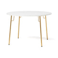 Table de salle à manger ronde avec plateau en marbre