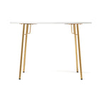 Table de salle à manger ronde avec plateau en marbre