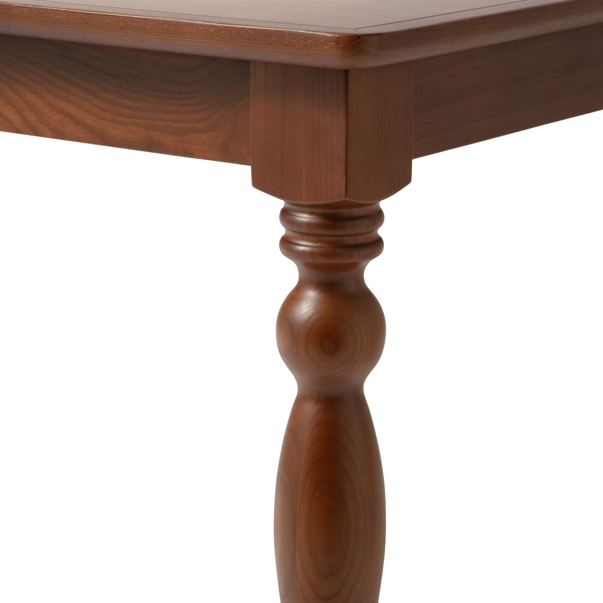Table de salle à manger ton bois brun