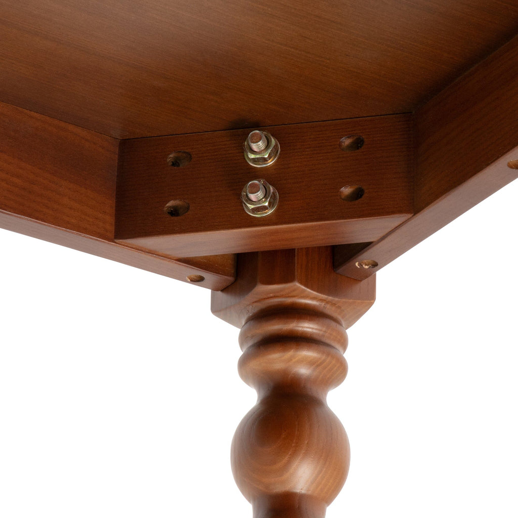 Table de salle à manger ton bois brun