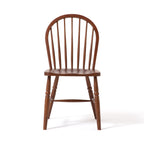 Chaise de salle à manger en bois brun