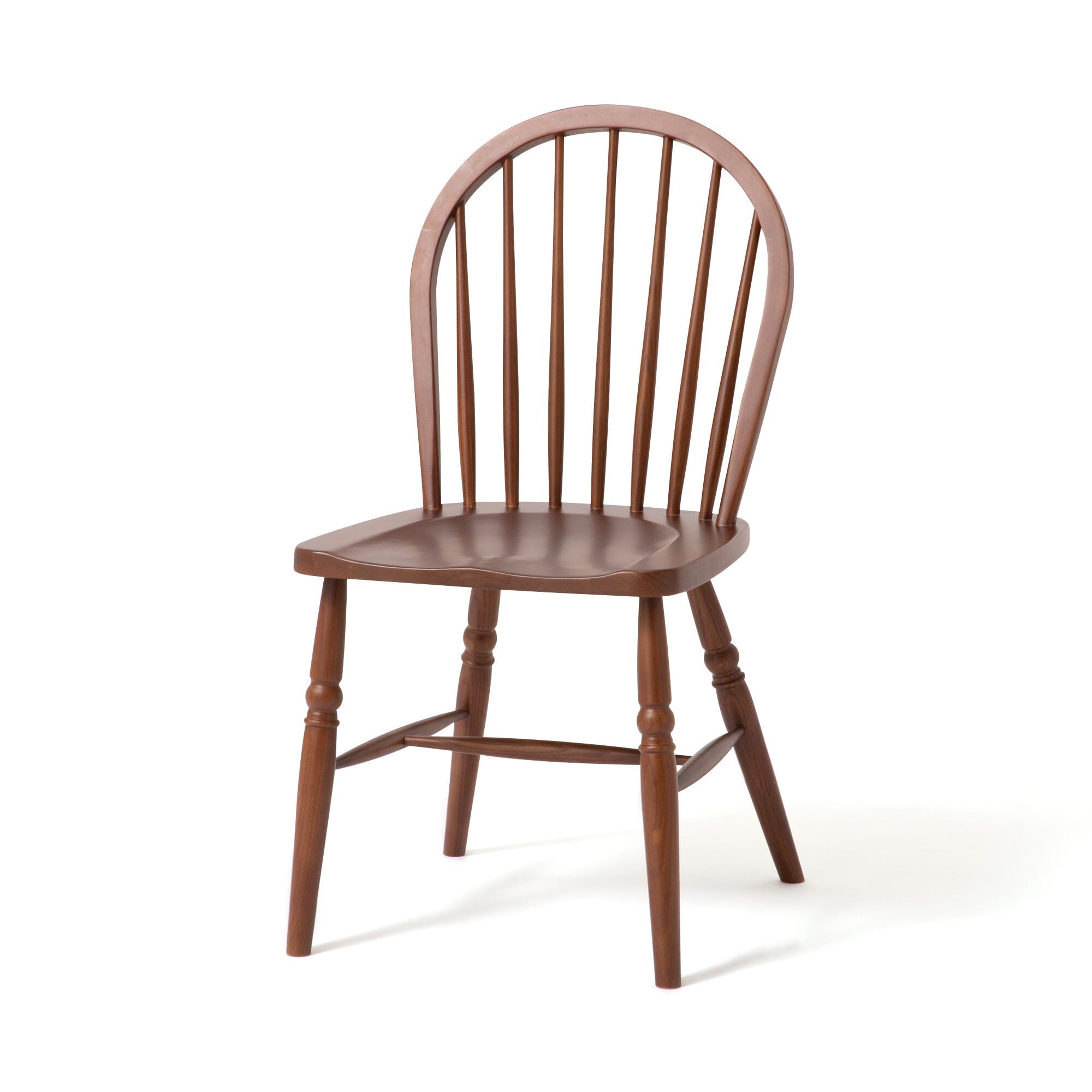 Chaise de salle à manger en bois brun