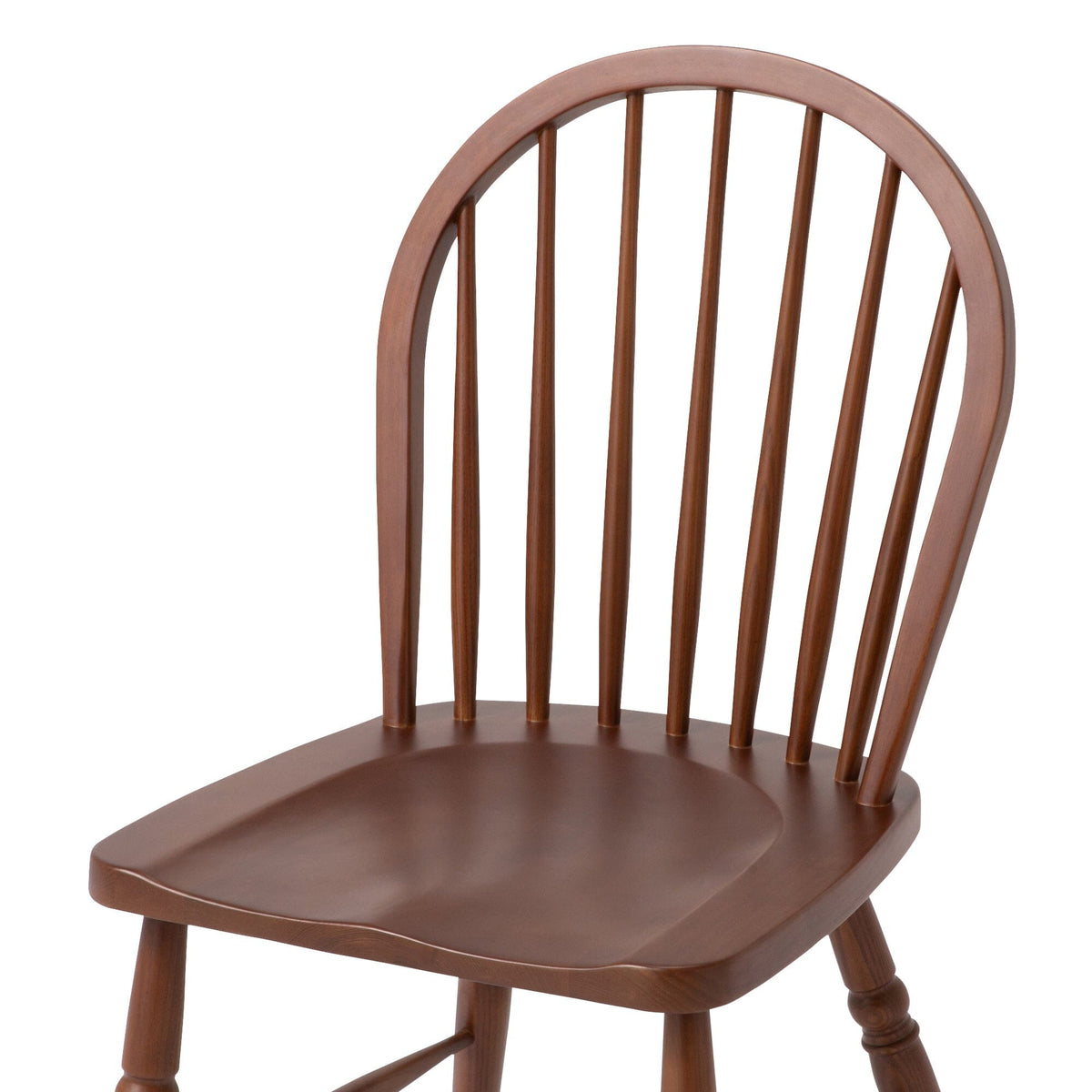 Chaise de salle à manger en bois brun