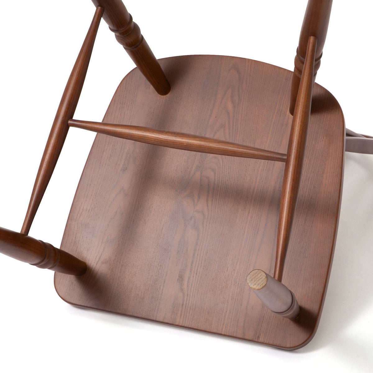 Chaise de salle à manger en bois brun