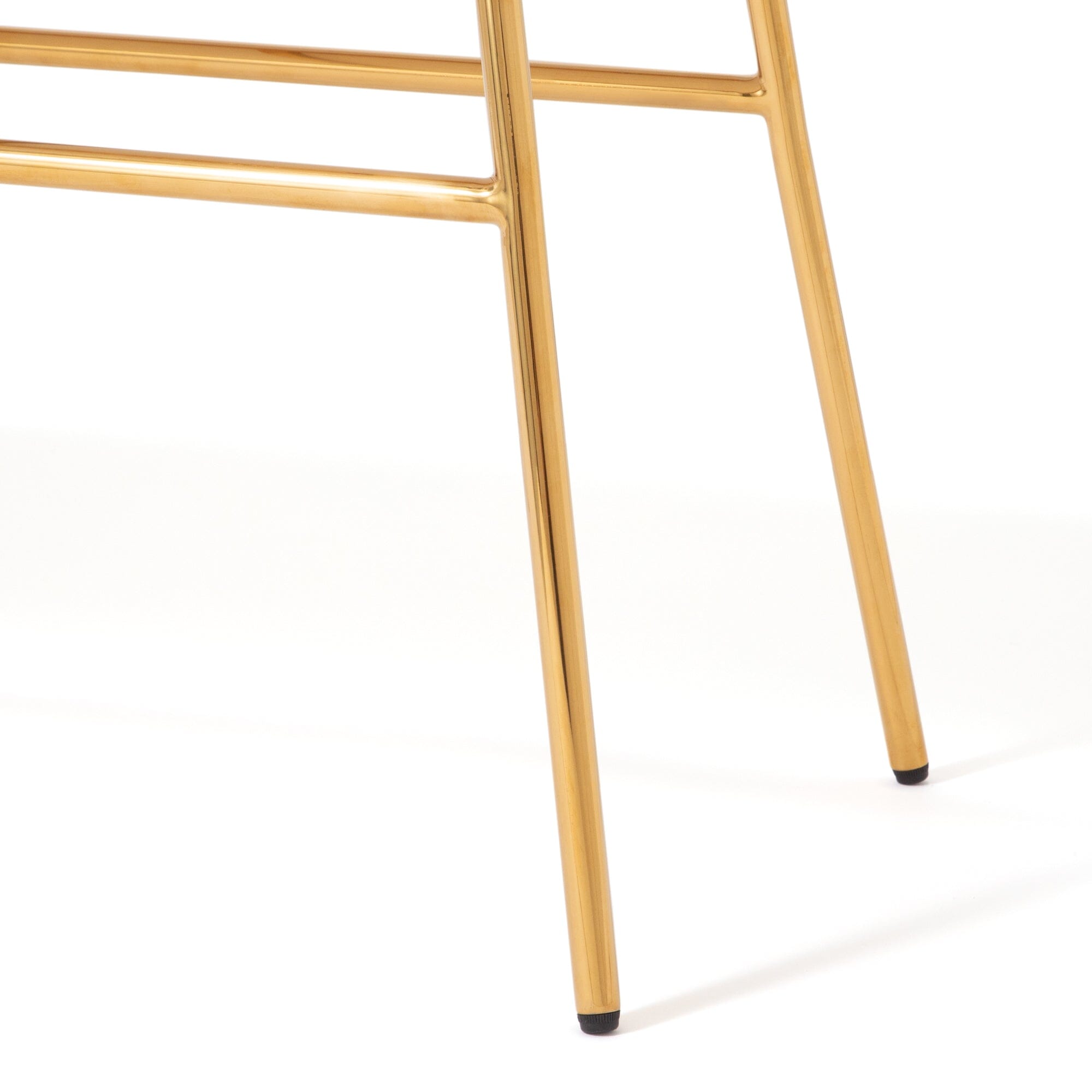 Banc d'appoint rembourré rose et doré