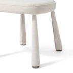 Chaise d'appoint rembourrée Oreille de lapin blanc