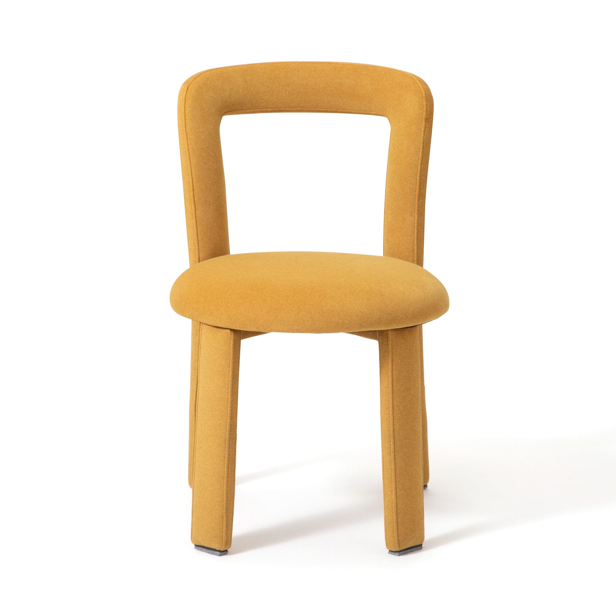 Fauteuil d'appoint rembourré jaune