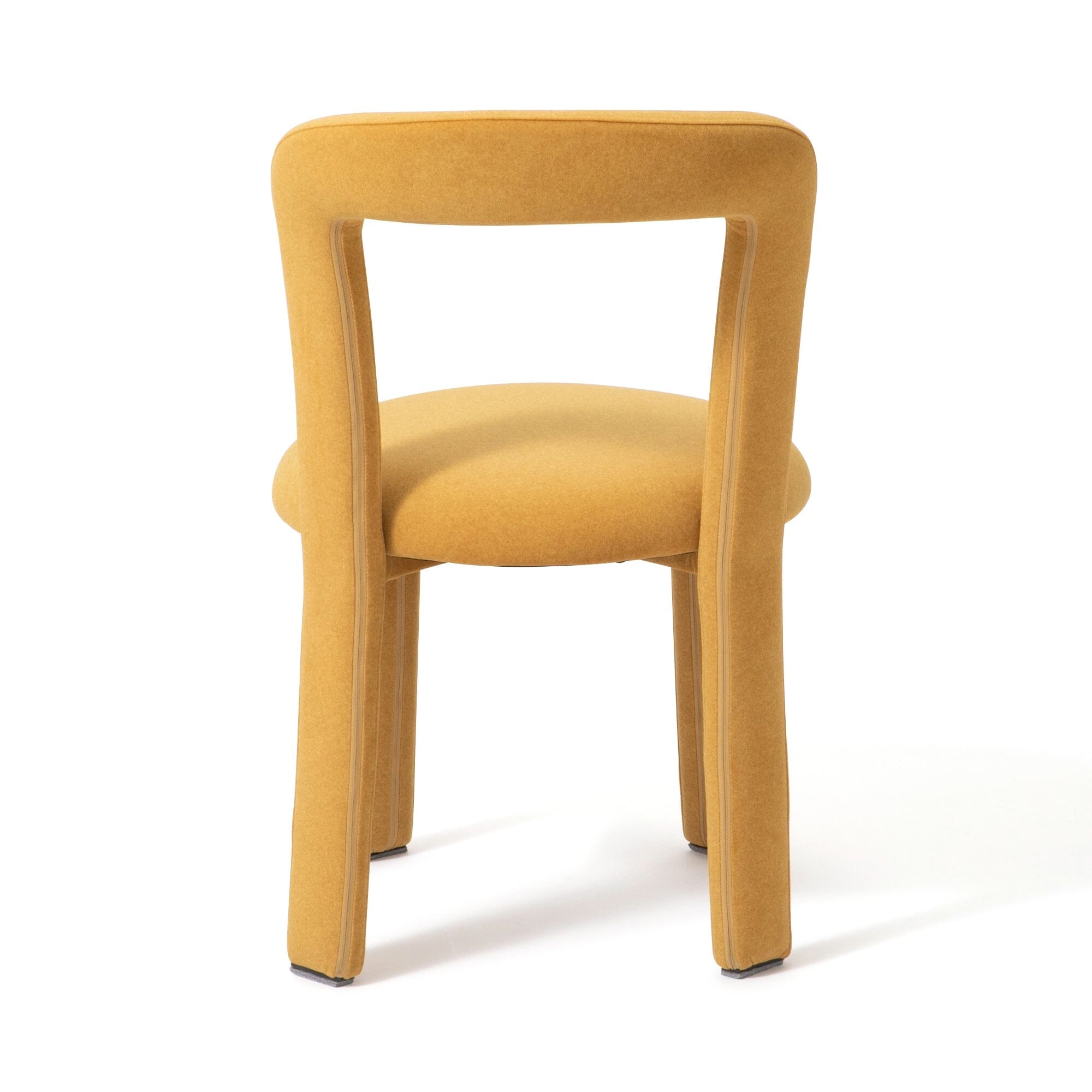 Fauteuil d'appoint rembourré jaune
