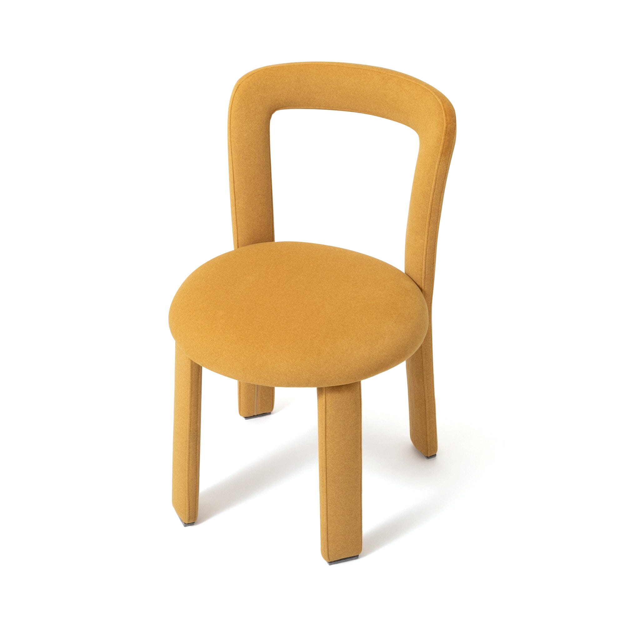 Fauteuil d'appoint rembourré jaune