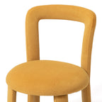 Fauteuil d'appoint rembourré jaune
