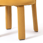 Fauteuil d'appoint rembourré jaune