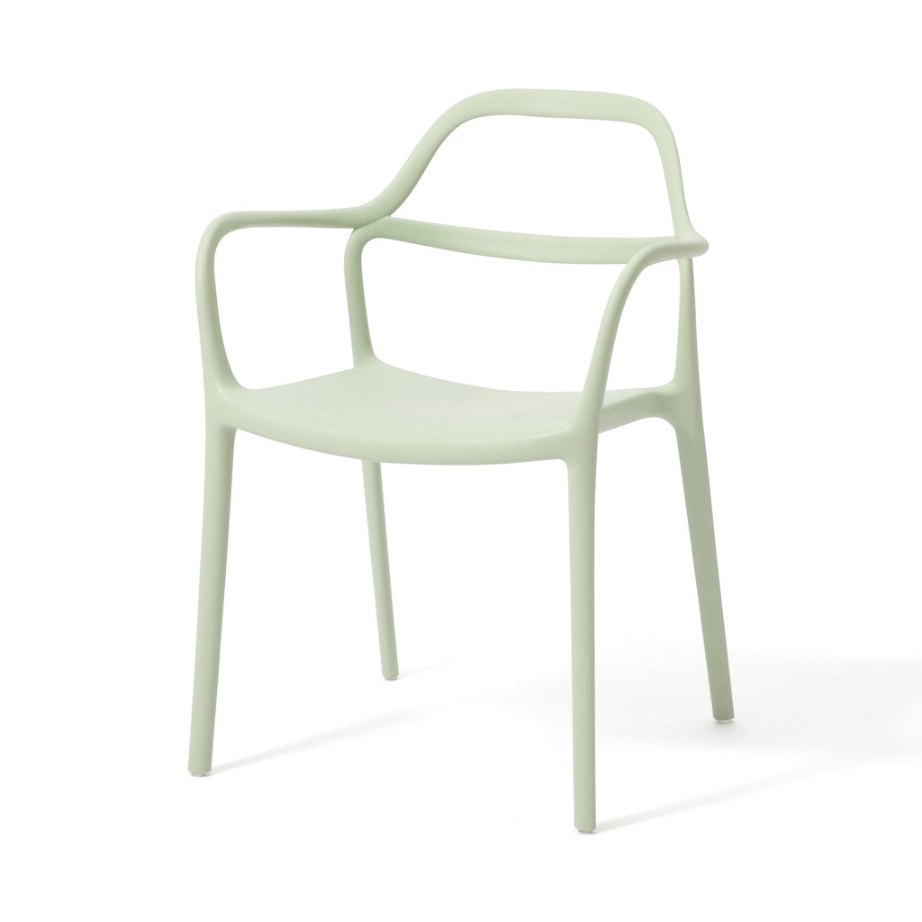 Fauteuil d'appoint rembourré vert clair