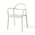 Fauteuil d'appoint rembourré vert clair