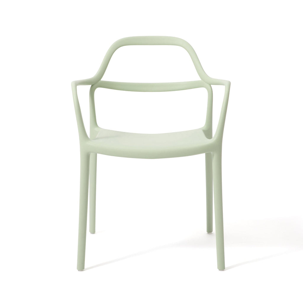 Fauteuil d'appoint rembourré vert clair