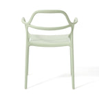 Fauteuil d'appoint rembourré vert clair