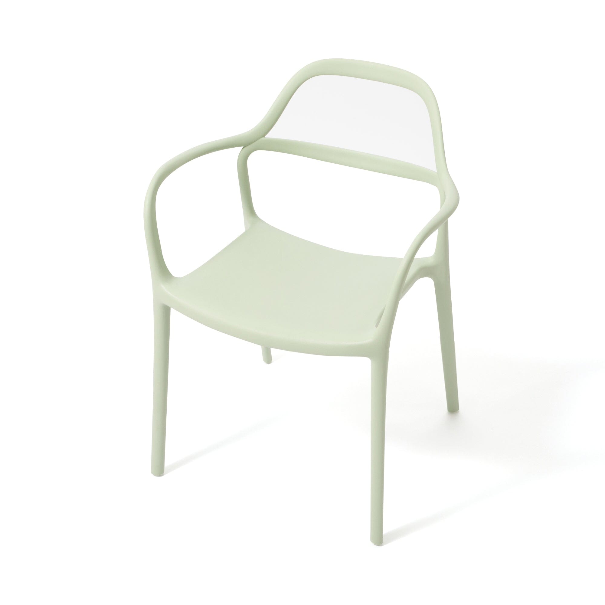 Fauteuil d'appoint rembourré vert clair