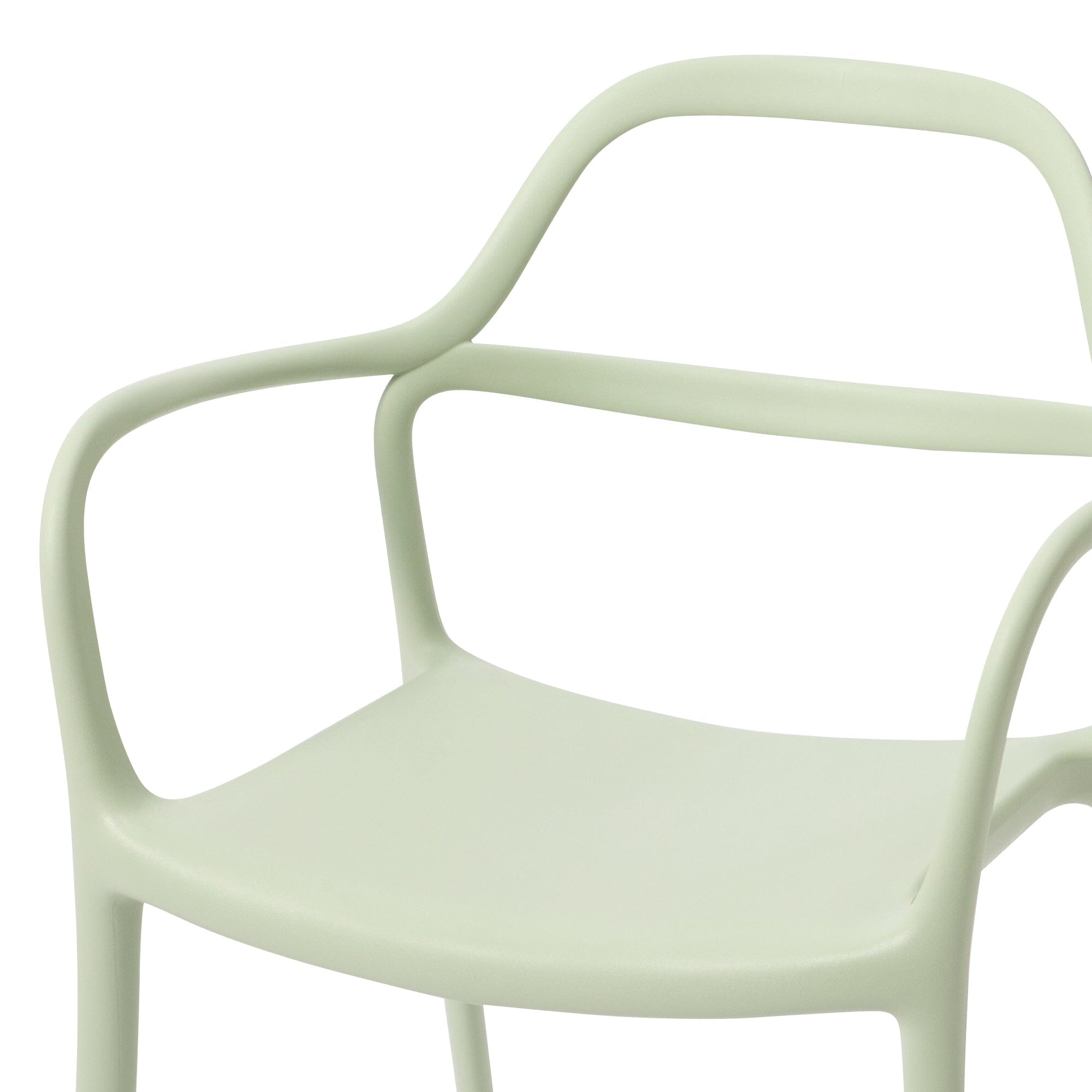 Fauteuil d'appoint rembourré vert clair