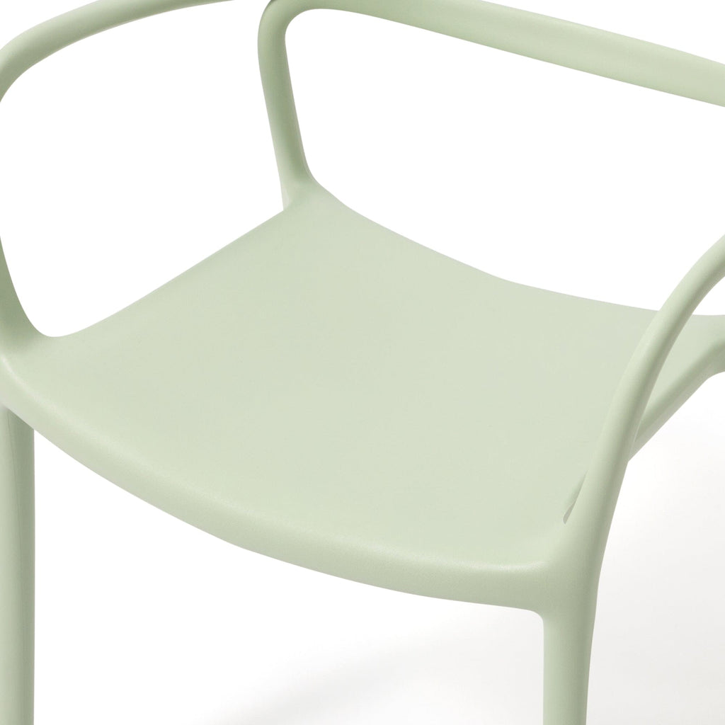 Fauteuil d'appoint rembourré vert clair