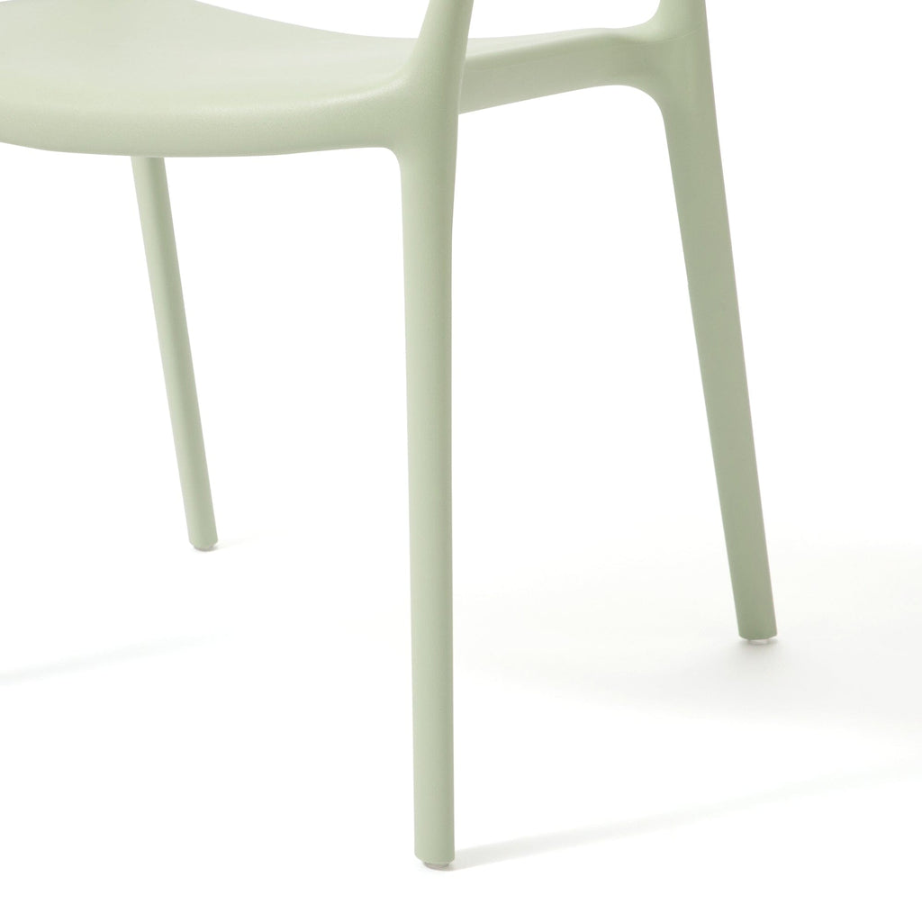 Fauteuil d'appoint rembourré vert clair
