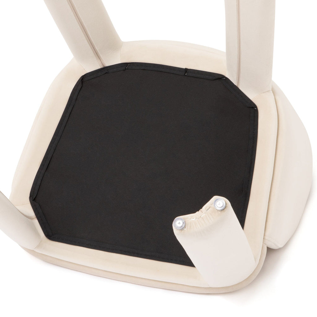 Fauteuil d'appoint rembourré ivoire