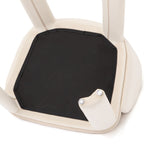 Fauteuil d'appoint rembourré ivoire