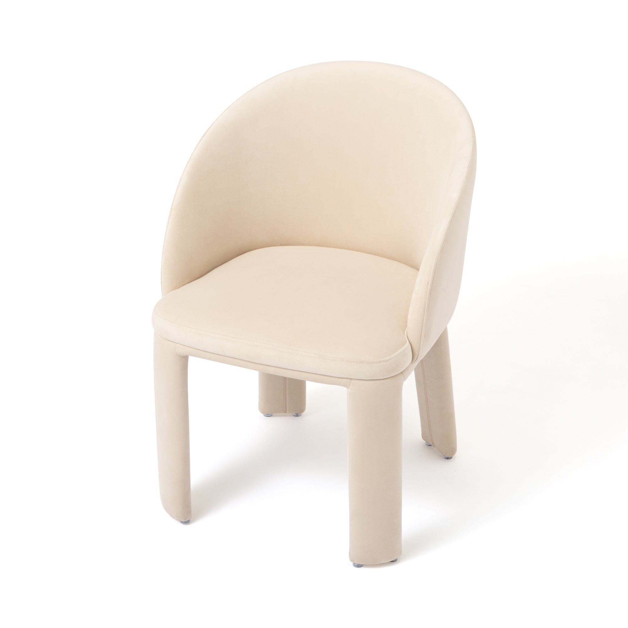 Fauteuil d'appoint rembourré ivoire