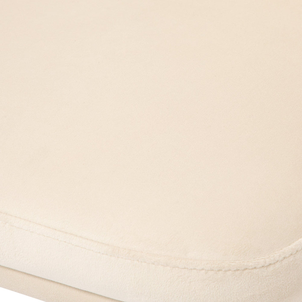 Fauteuil d'appoint rembourré ivoire
