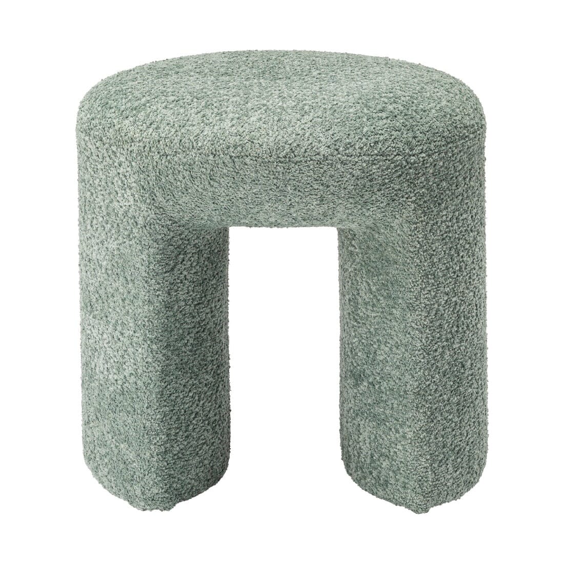 Tabouret rembourré vert