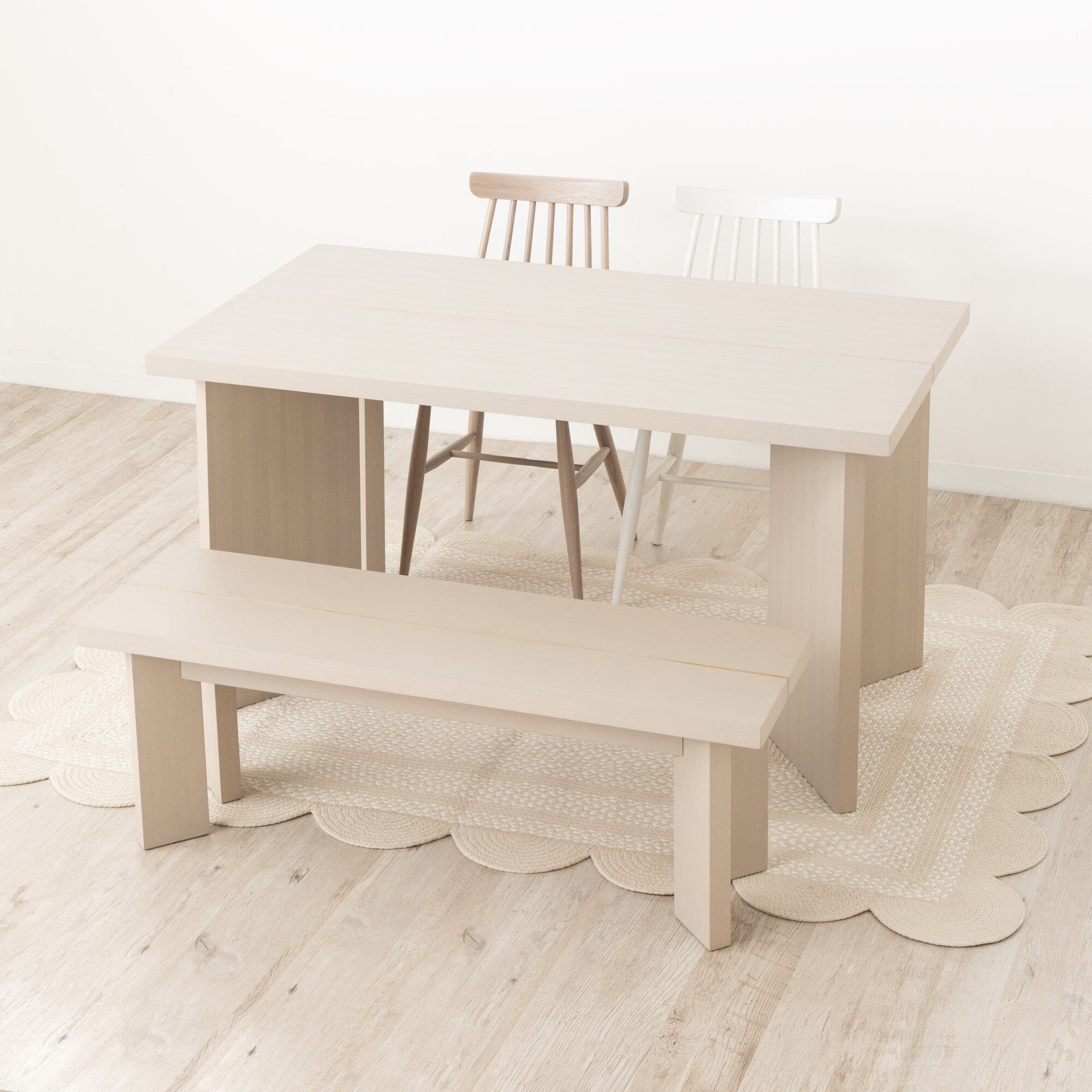Chaise de salle à manger en bois naturel