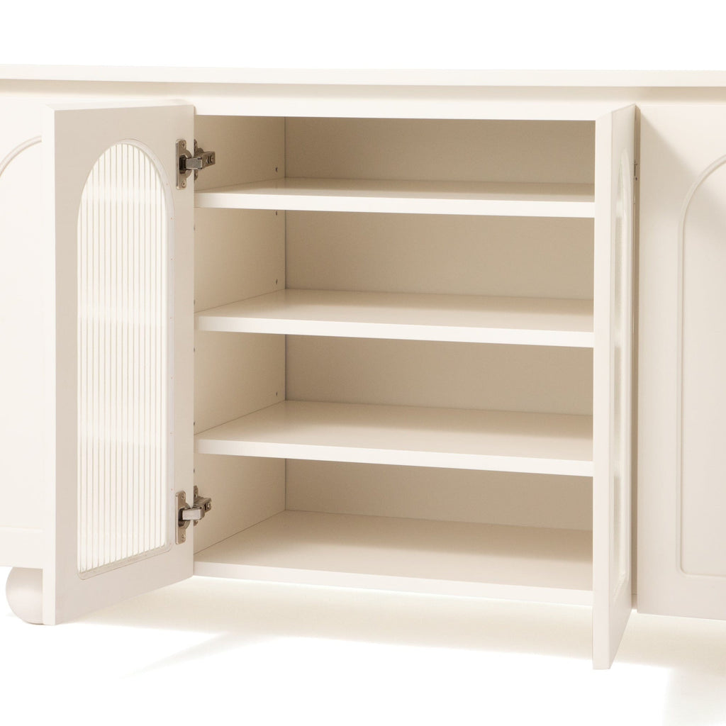 Bahut blanc avec rangement