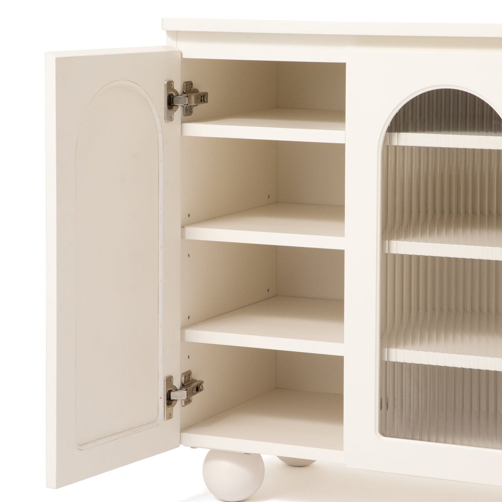 Bahut blanc avec rangement