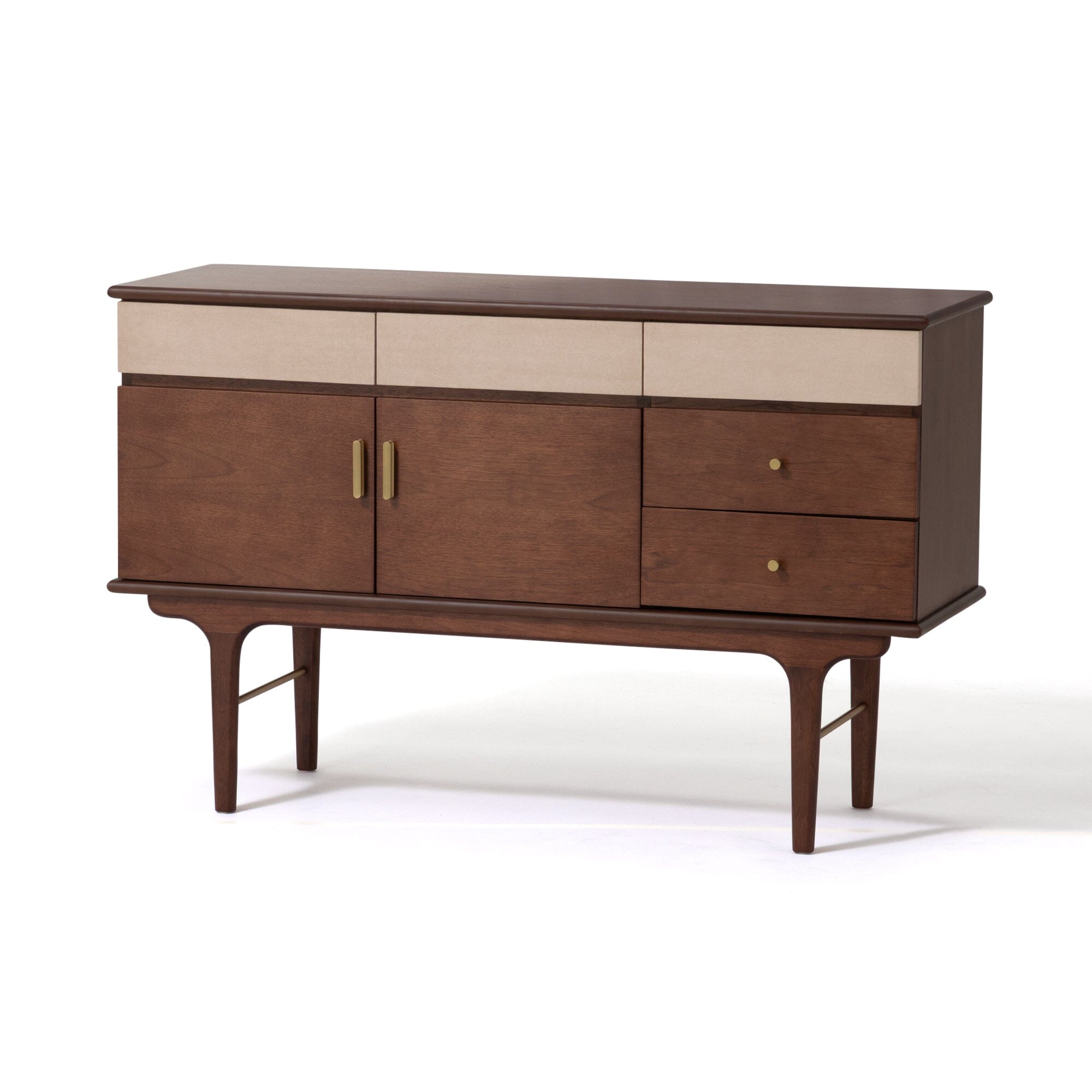 Buffet haut marron avec rangement