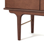 Buffet haut marron avec rangement