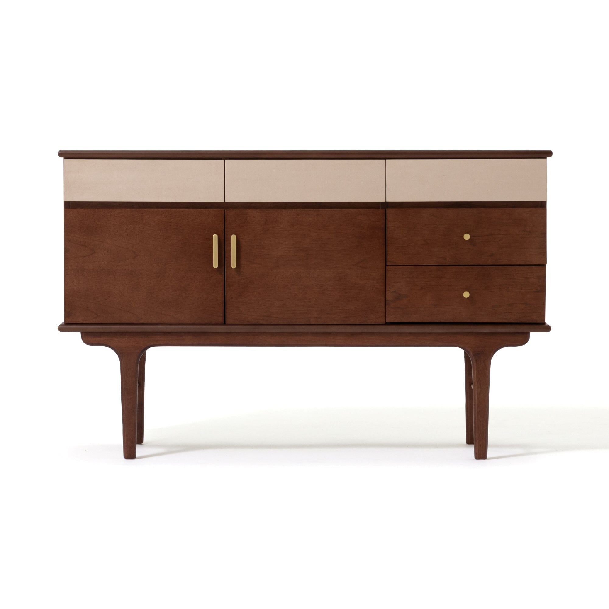 Buffet haut marron avec rangement