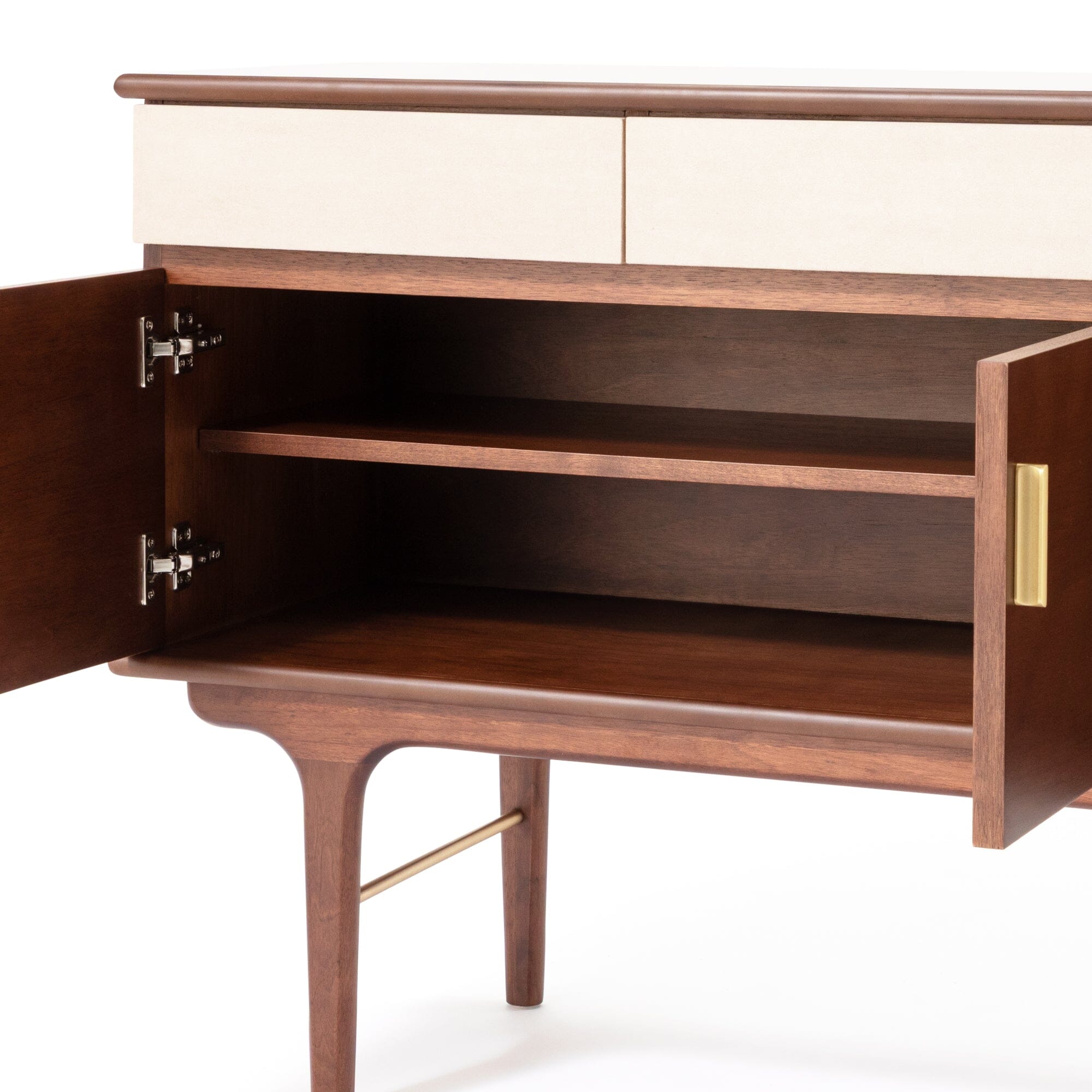 Buffet haut marron avec rangement