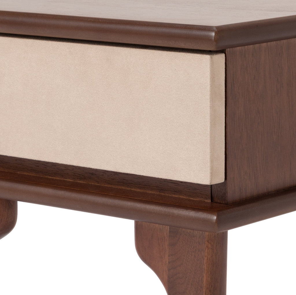 Buffet haut marron avec rangement