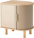 Meuble de rangement latéral beige
