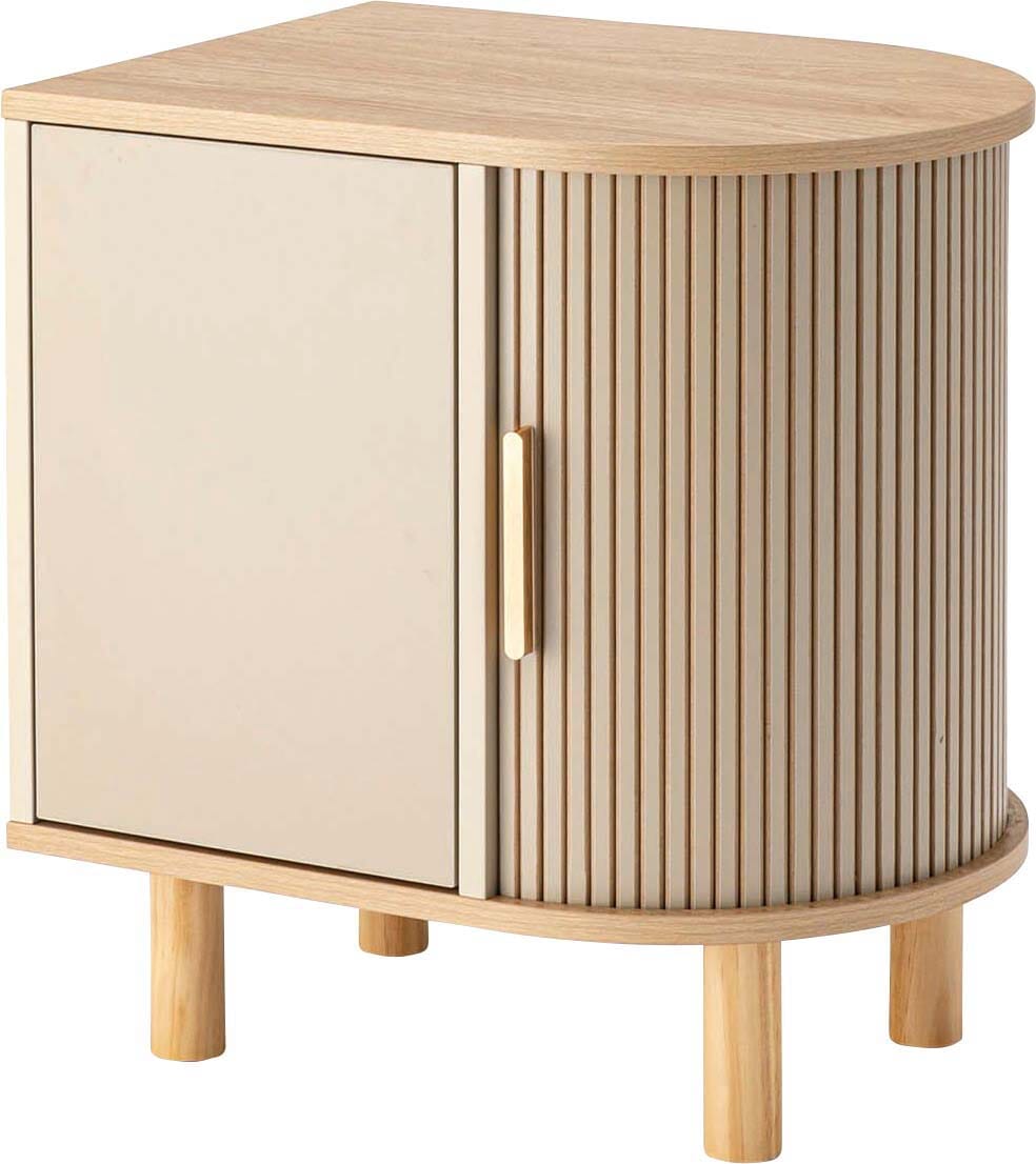 Meuble de rangement latéral beige